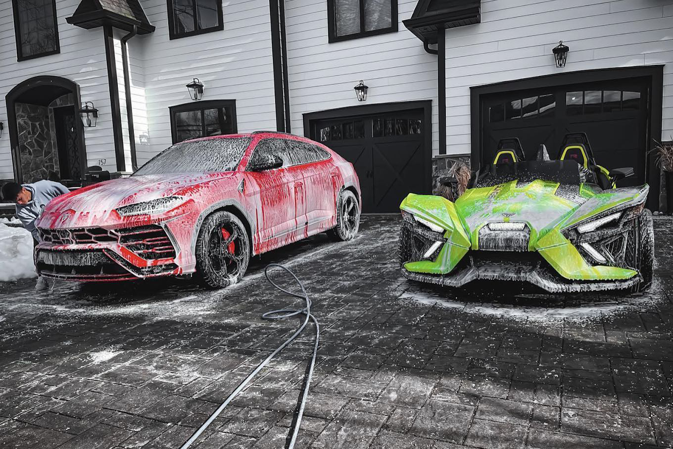 lamborghini urus & polaris slingshot receiving ultimate detail